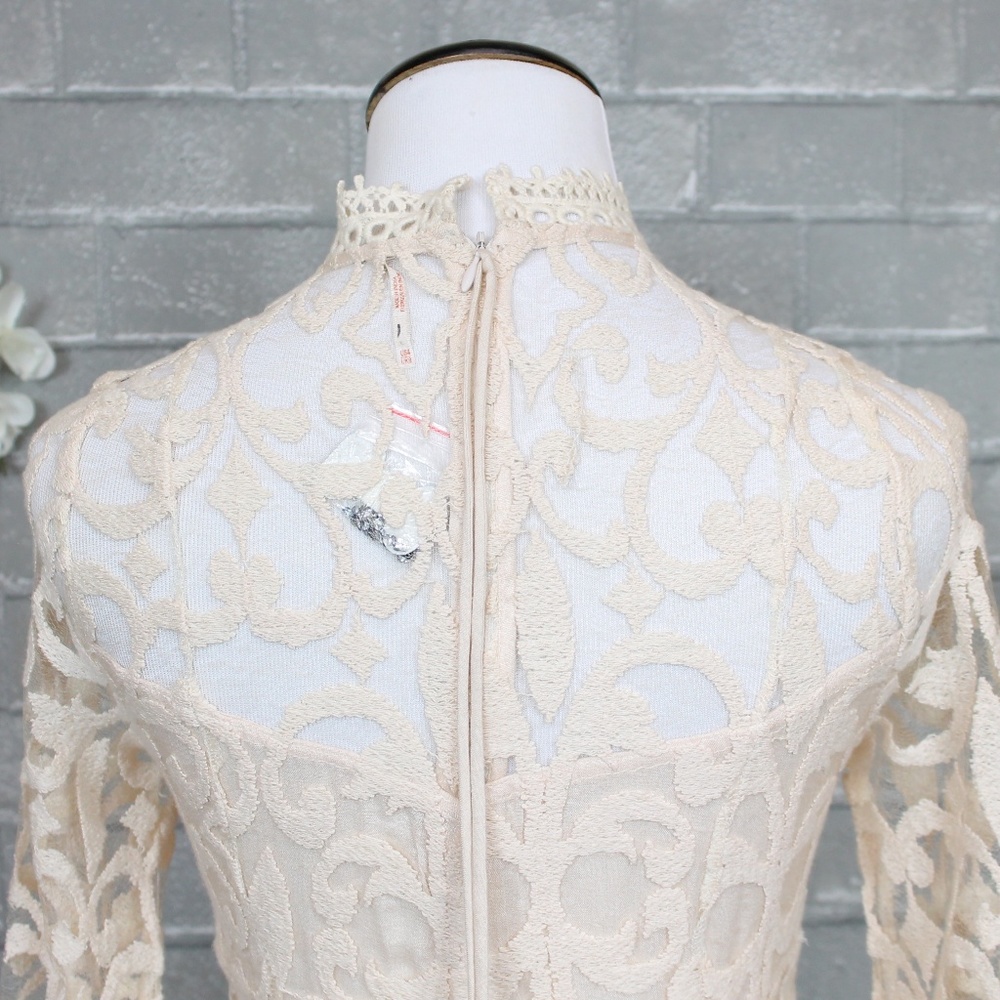 Free People North Star Jewel Lace Dress 4 NWOT - Picture 6 of 8